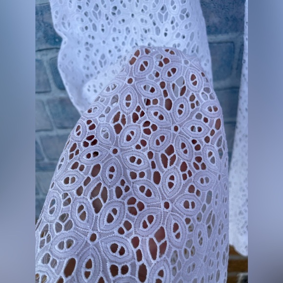 MICHELLE FARMER COLLABORATE LACE WIDE LEG PANTS SIZE 6 - Picture 4 of 9